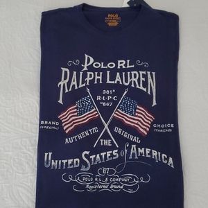 Polo Ralph lauren R.L cross flags t shirt